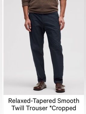 lululemon athletica Navy Relaxed-Tapered Trousers